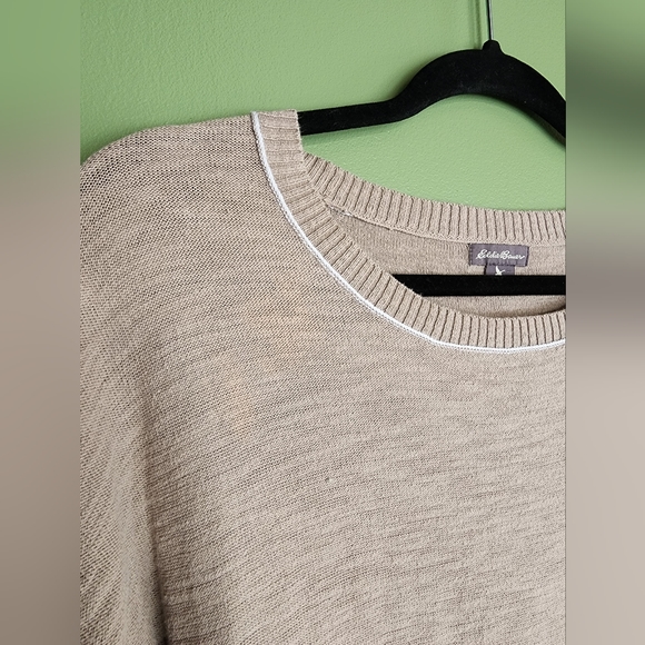 Eddie Bauer beige sweater small - Picture 3 of 5